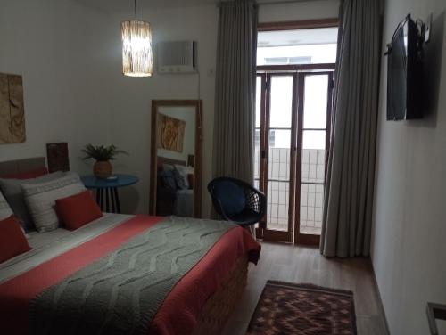 Postel nebo postele na pokoji v ubytování Fte Mar Gonzaga 14ºand desceu praia