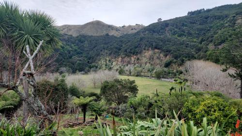a view of a valley with trees and mountains at Thames River Valley Retreat Residence 2 in Thames