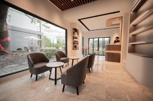 Ruang duduk di Tiansong -Villa
