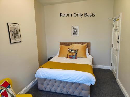 a bedroom with a bed with a room only basis at The Clifton in South Shields