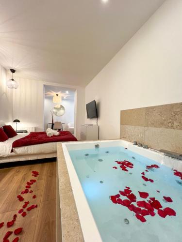 Bibemus Casa Maja - baignoire balnéo - parking - terrasse