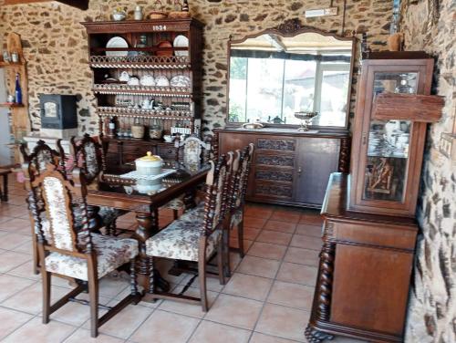 Η κουζίνα ή μικρή κουζίνα στο Fogar de Insua