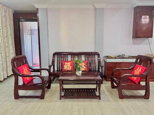 Χώρος καθιστικού στο Heng Ann Guest House