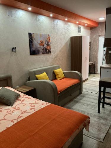 Postel nebo postele na pokoji v ubytování Apartman Slavica 2