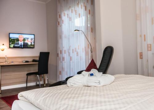 Cama o camas de una habitación en Hotel Pieper-Kersten