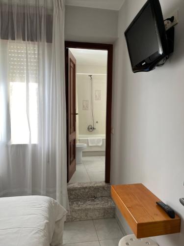 Koupelna v ubytování Hotel Venezuela