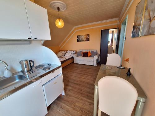 Kuchyňa alebo kuchynka v ubytovaní Sylvia Apartman