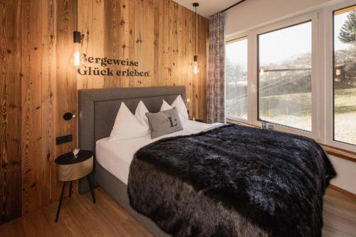 Ein Bett oder Betten in einem Zimmer der Unterkunft Das Liftplatzl