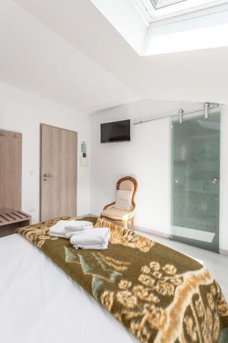 Postel nebo postele na pokoji v ubytování NEW - Crestuma Bright