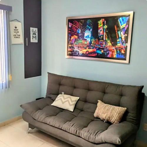 Χώρος καθιστικού στο Hermosa casa con alberca en Celaya