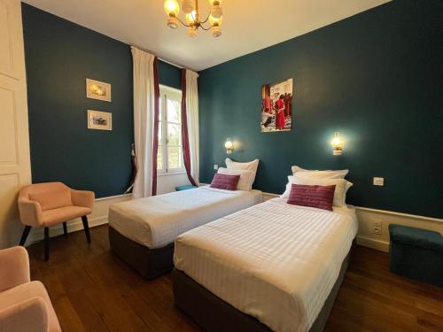 Ένα ή περισσότερα κρεβάτια σε δωμάτιο στο Maison Clairbois