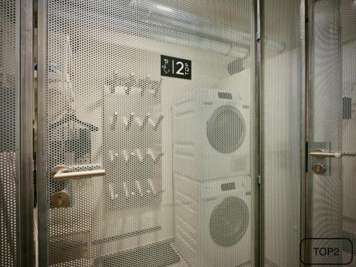 a glass door with a sign on it at Haus am Lift - TOP2 - Summercard included - Ski-in Ski-out - 6P in Zell am See