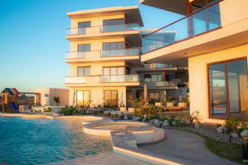 Πισίνα στο ή κοντά στο Hermoso y nuevo dpto a pie de playa