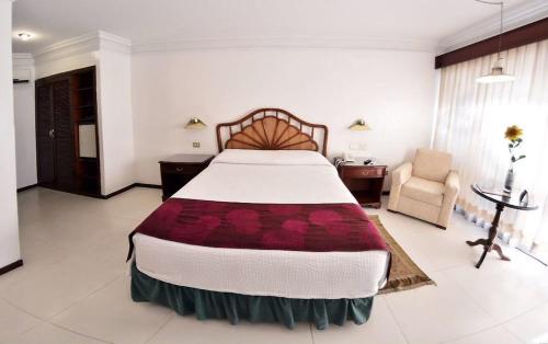 Katil atau katil-katil dalam bilik di Ex Hotel Asturias Centrico