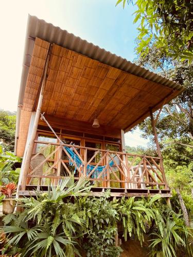 Un balcón o terraza en Casa kumake tayrona