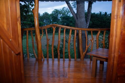 Ein Balkon oder eine Terrasse in der Unterkunft Thought Blooming