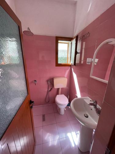 Koupelna v ubytování Vila Serena