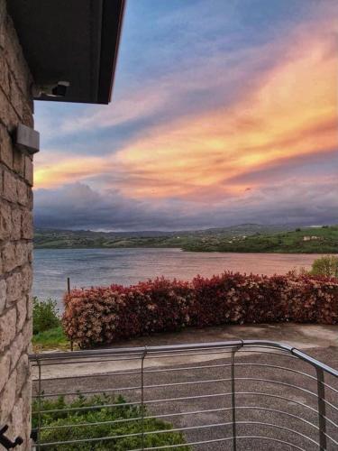 a view of a body of water from a building at La Cartolina del Sannio in Campolattaro