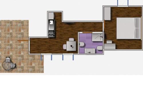 The floor plan of Residence Villa Il Glicine