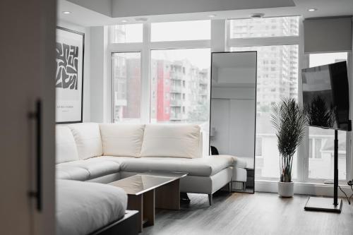Χώρος καθιστικού στο Westview Luxury Suites