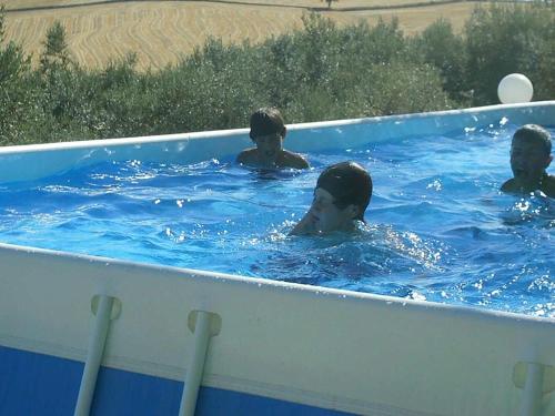a group of people in a swimming pool at La Quiete in Montenero di Bisaccia
