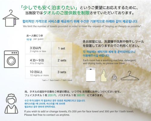a page of a flyer with a picture of a house at Yakuin apartment in Fukuoka