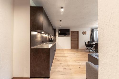 Η κουζίνα ή μικρή κουζίνα στο Moarhof - Apartments and moar