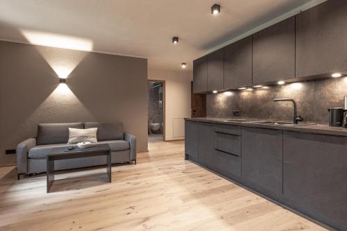 Η κουζίνα ή μικρή κουζίνα στο Moarhof - Apartments and moar
