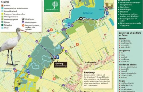 a map with a bird standing on top of it at Jan in Steendam