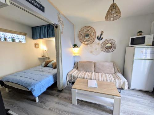 MARSEILLAN-PLAGE - Studio climatisé avec coin nuit séparé - Terrasse & parking privé