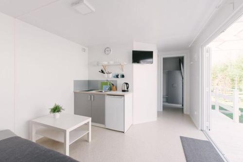 Dapur atau dapur kecil di Domki Letniskowe "Morskie" Władysławowo-Chłapowo