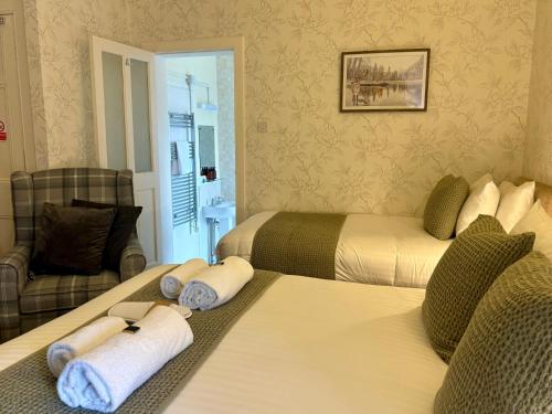 Postel nebo postele na pokoji v ubytování Carra Beag Guest House
