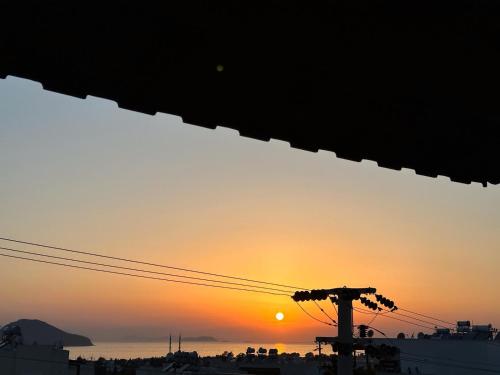 a view of the sunset from a ski lift at Wonderful Sunset in Turgutreis