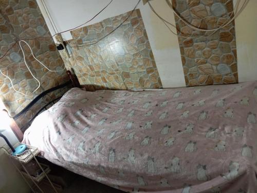 Postel nebo postele na pokoji v ubytování Single room hotel