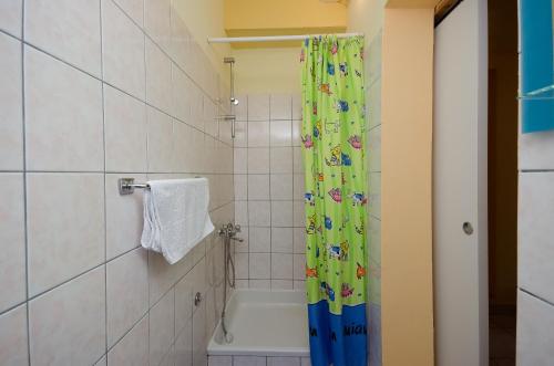 Koupelna v ubytování Apartments Jasna