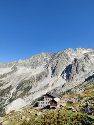 a house on the side of a mountain at NEW ENTRY - Nuova villa nel verde in Mezzana