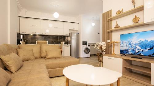 TV a/nebo společenská místnost v ubytování Ami apartment