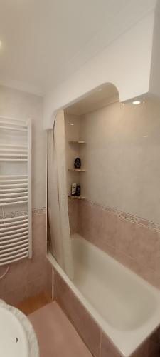 a bathroom with a bath tub in a room at Apartamento Isabel in Torrevieja