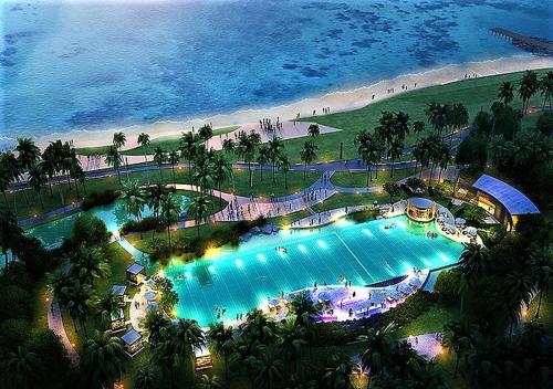 Bazén v ubytování Biệt thự nghỉ dưỡng - Oceanami Villa Beach Resort nebo v jeho okolí