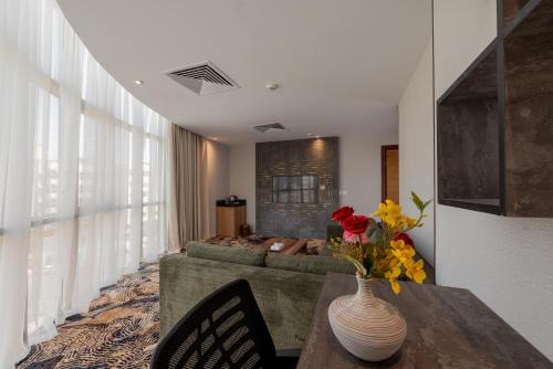 Χώρος καθιστικού στο GH HOTEL - فندق جي اتش