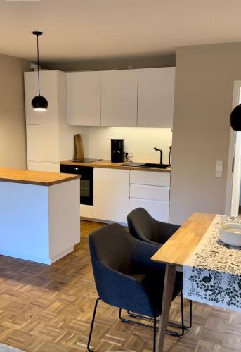 Dapur atau dapur kecil di Ferienwohnung Waldgänger Hahnenklee