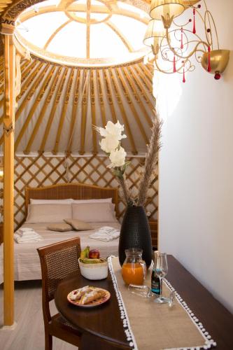 Χώρος καθιστικού στο Yurta Glamping San Leone & Casa Vacanza Baia Blu