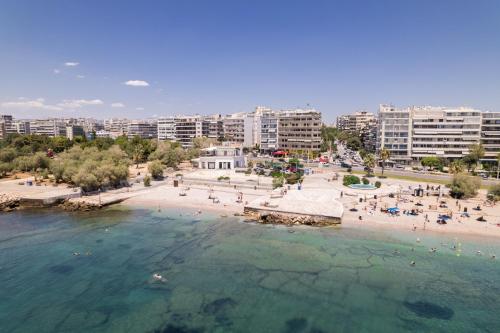 Athens Riviera, seaview, beachfront, Lux Apartment on Starbucks building