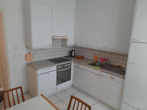Kuchyň nebo kuchyňský kout v ubytování Ampie camere Locarno