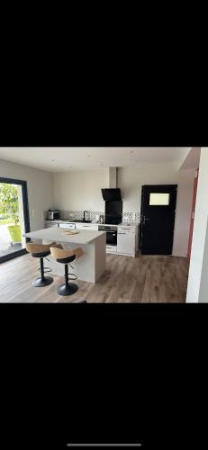 Køkken eller tekøkken på Appartement avec un agréable point de vue et quartier calme