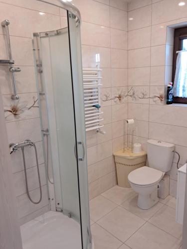 Ένα μπάνιο στο Apartament Fiona Mikoszewo