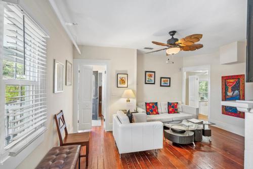 a living room with a couch and a table at Villa Mulvey # 5 in St. Augustine