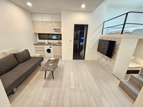 Una cocina o cocineta en 礁溪楓禾Maple