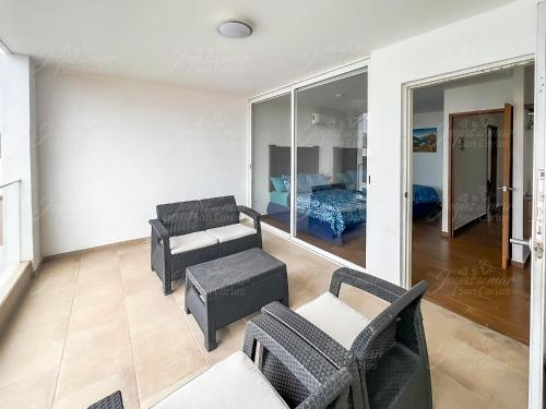 Posezení v ubytování Departamento Turquesa 1 Joyas del mar San Carlos