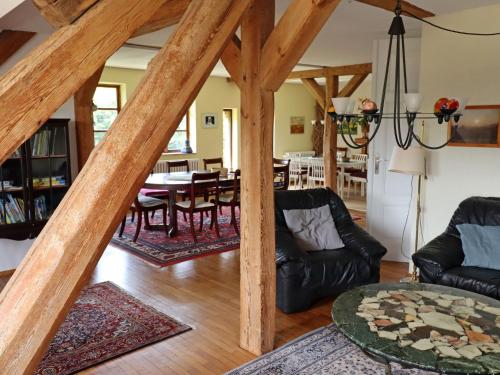 Ruang duduk di Ferienwohnung Parkblick mit 3 Schlafzimmern